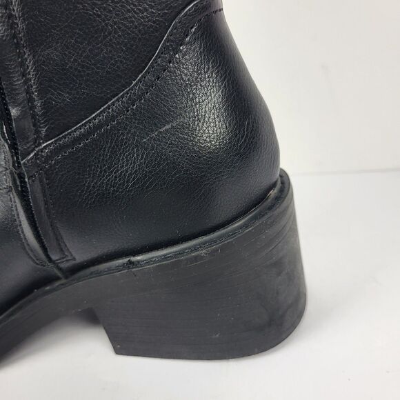 Splendid Vivie Knee High Boots Faux  Leather Black size 7M - Picture 7 of 15